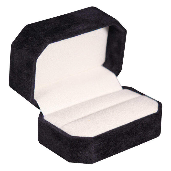 Cordova Suede Double Ring Box | Box Brokers Group