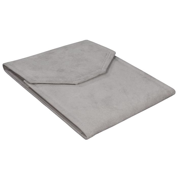Grey Suede Pearl Folder