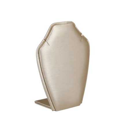Pecan Leatherette Large Pendant Neckform Display