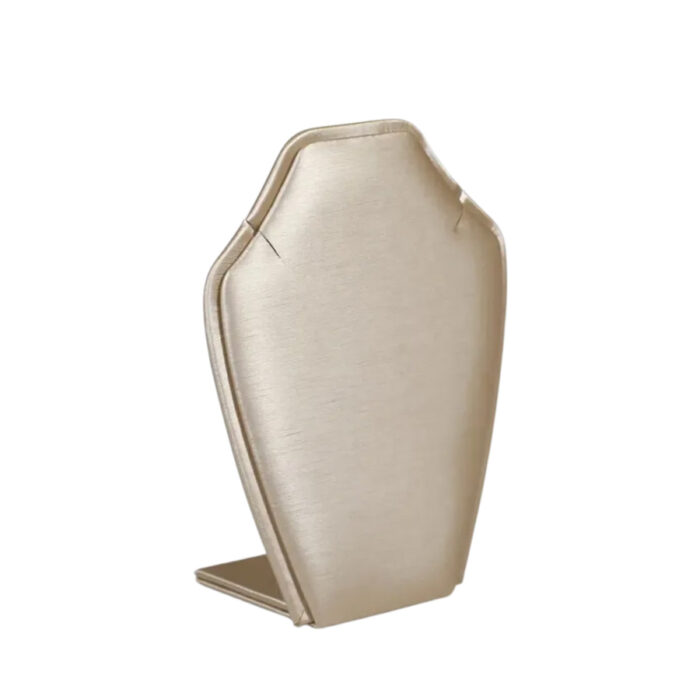 Pecan Leatherette Large Pendant Neckform Display